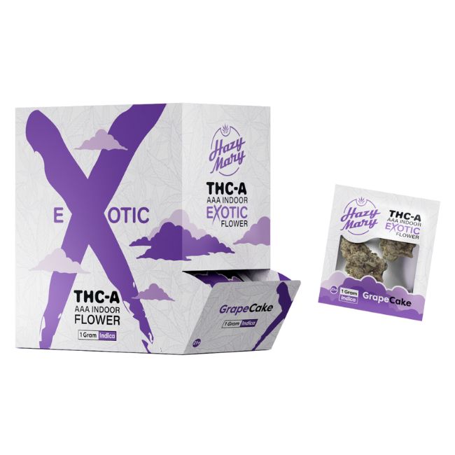 HAZY MARY THC-A  AAA INDOOR EXOTIC 1GM X 20CT FLOWER BOX