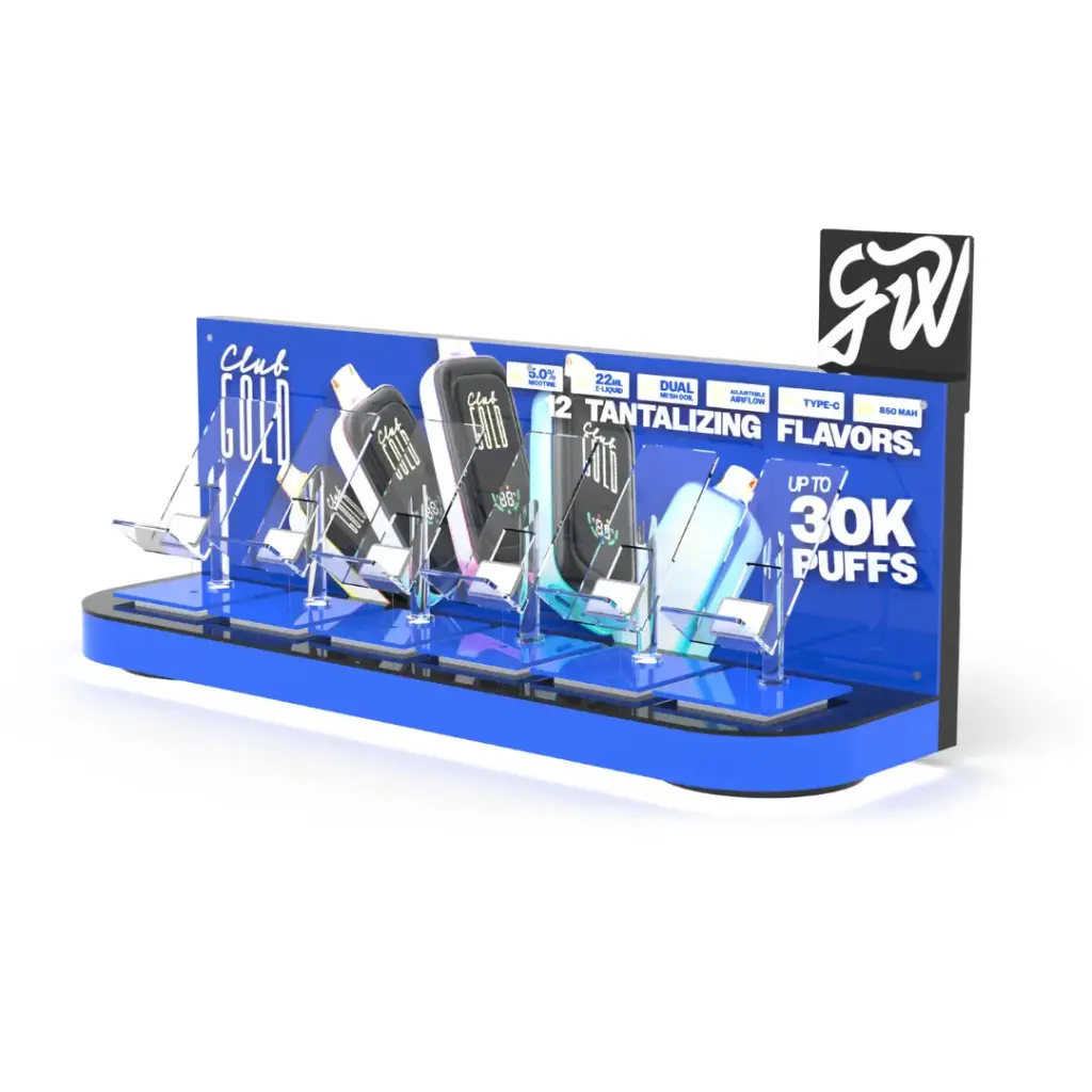 GWV - POS x6 Graphic Vape Device Display Stand - BB - GWV-6GS-V1 - UNIT (1)