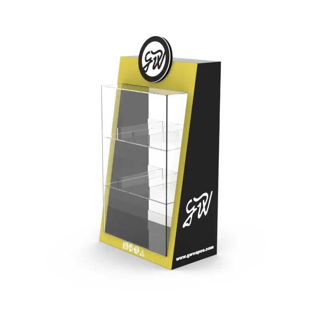 GWV - POS x12 Retail Vape Display Cabinet - BG - GWV-12RDC-V1 - UNIT (1)