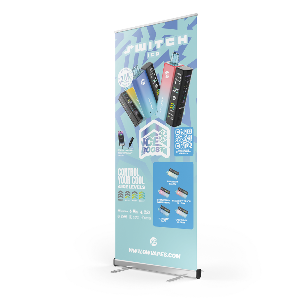 GWV - POS - Roller Banner 2.5x6 - Switch Ice - V1