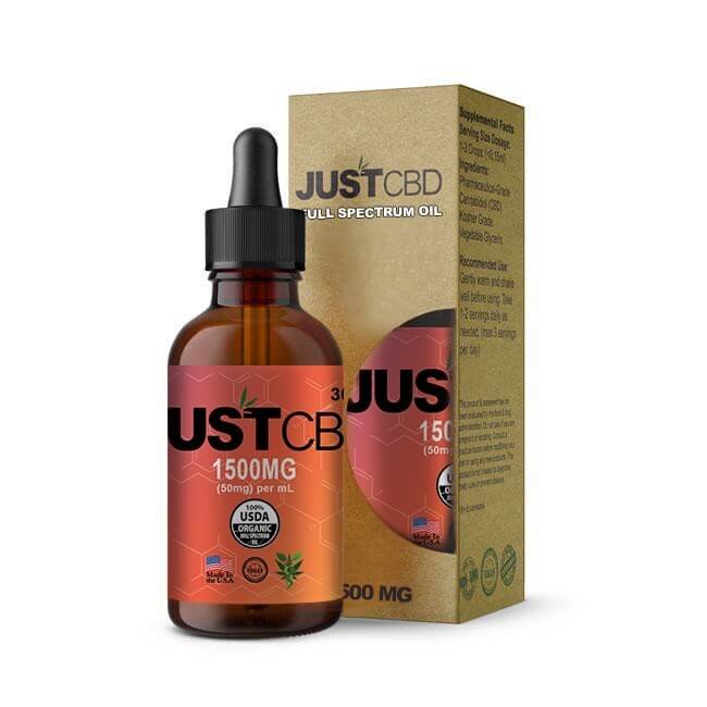 JUST CBD FULL SPECTRUM OIL 1500MG 30ML (1.01 FL OZ)