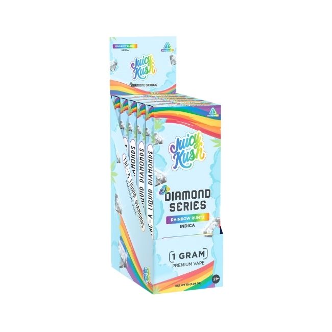 JUICY KUSH LIL' DIAMOND SERIES THC-A LIQUID DIAMOND 1GM DISPO 5CT/ BOX
