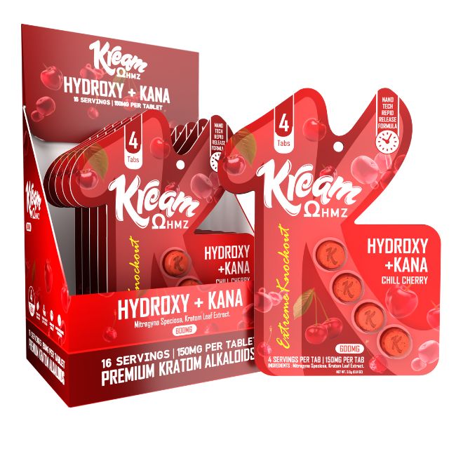 KREAM 7OH 7-HYDROXY + KANA EXTREME KNOCKOUT 150MG PER TABLET 4CT/10PK
