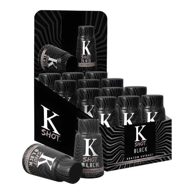 KSHOT BLACK EXTRACT KRATOM SHOT 12CT/ BOX