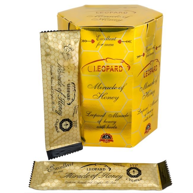 LEOPARD MIRACLE OF HONEY EXCELLENT FOR MEN (20GM) 24 SACHETS PER BOX