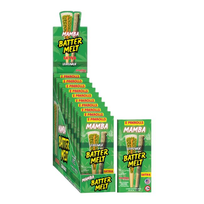 MAMBA BATTER MELT FULL SPECTRUM BLEND 2.5GM X 2PK PRE ROLLS JOINTS 10CT/ BOX