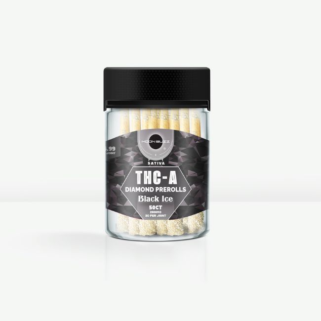 MOON BUZZ THC-A DIAMONDS 2GM PRE ROLLS JOINTS 50CT/ JAR