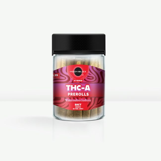 MOON BUZZ THC-A KIEF 2GM PRE ROLLS JOINTS 50CT/ JAR