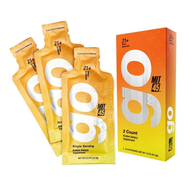MIT 45 GO KRATOM DIETARY SUPPLEMENT GEL 3CT/ 12PK DISPLAY