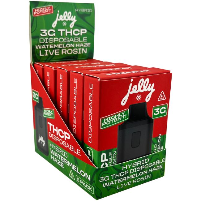 NYB JELLY HIGHLY POTENT THCP LIVE ROSIN 3GM DISPO 5CT/ BOX