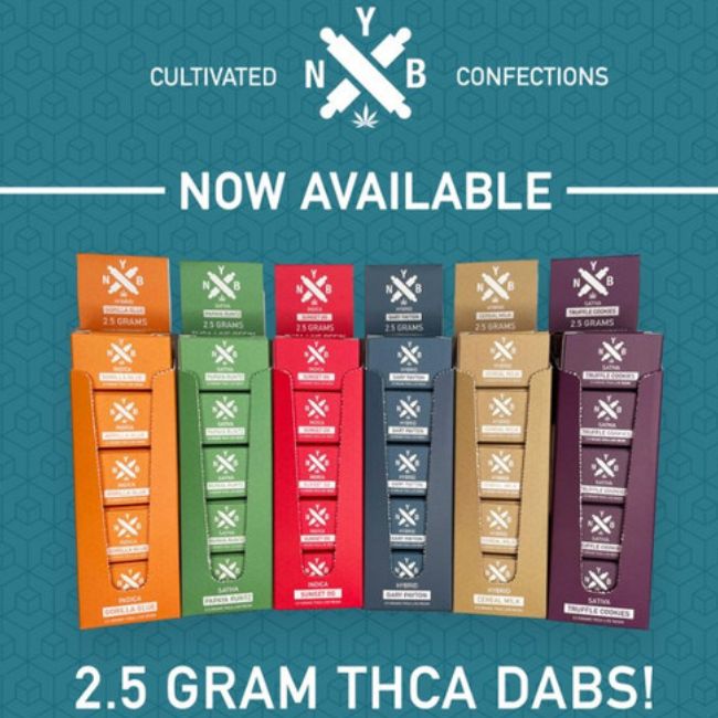 NOT YOUR BAKERY PURE THCA  2.5GM LIVE RESIN DABS 5CT/ BOX
