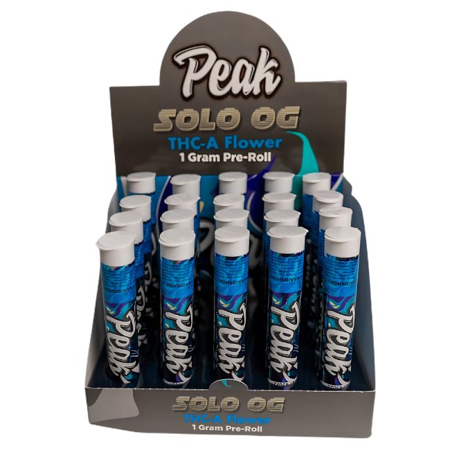 PEAK THC-A FLOWER 1GM PRE ROLLS JOINTS 20CT/ BOX