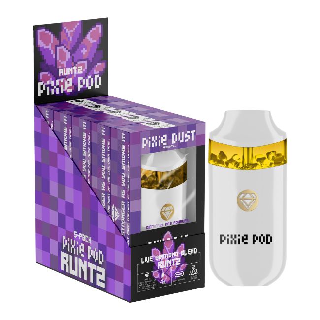 PIXIE POD LIVE DIAMOND BLEND THC-A 4GM DISPO 5CT/ BOX