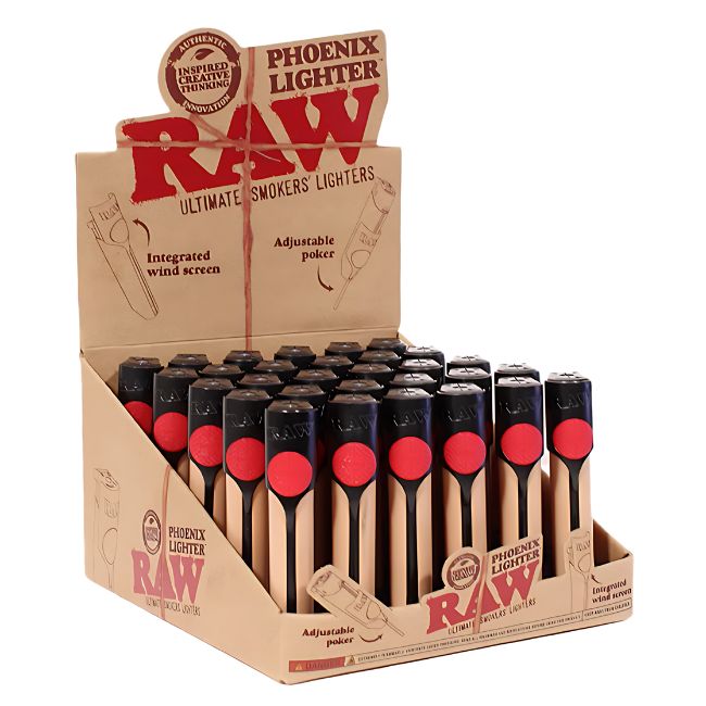 RAW PHOENIX CLASSIC ULTIMATE SMOKER'S LIGHTER 30CT/ DISPLAY
