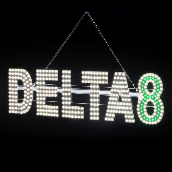 LED SIGN DELTA 8 (5000K WHITE 30X7INCH)