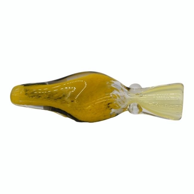 GLASS 3 INCH DICORE FRYUT DOUBLIC  DESIGN CHILLUM