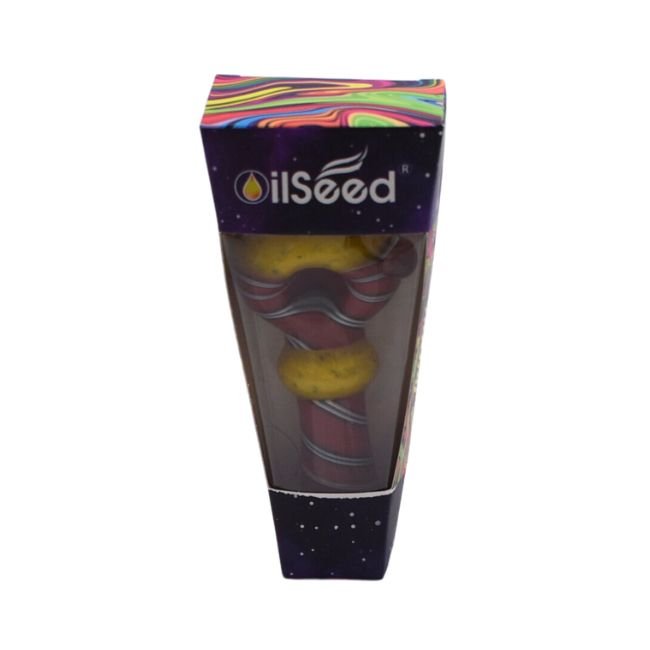 OILSEED GLASS 5" PREMIUM QUALITY HAND PIPE