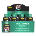 VIVAZEN KAVA + KRATOM 250MG KAVALACTONES 40MG MIT PER BOTTLE 12CT/ BOX