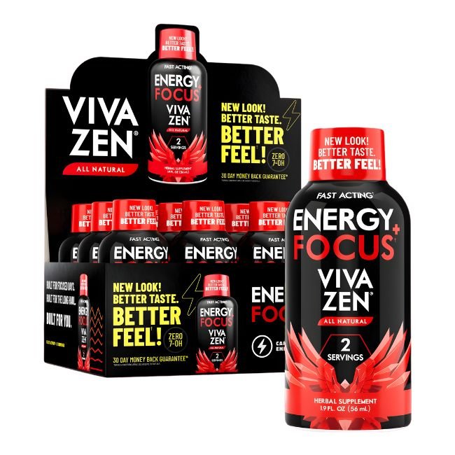 VIVAZEN ENERGY + FOCUS ORIGINAL 40MG KARATOM SHOT 12CT DISPLAY