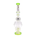 LOOKAH GLASS 18" SPRING DESIGN WITH TWO PERK WATER PIPE