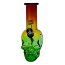 7" SKULL DESIGN MINI GLASS WATER PIPE