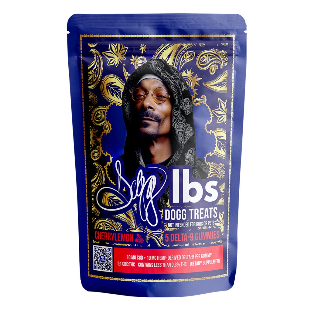DOGG LBS DOGG TREATS BY SNOOP DOGG D9 GUMMIES 100MG PACK Of 5 10CT/BOX