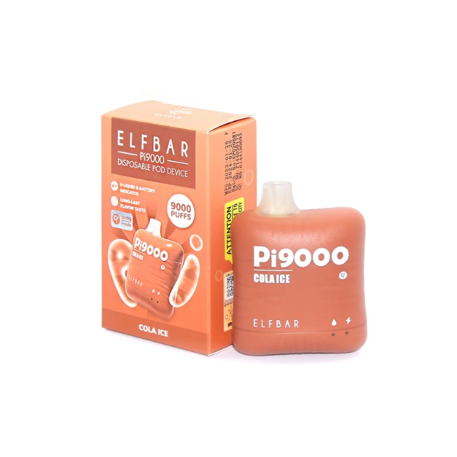ELF BAR Pi9000 5% DISPOSABLE (190ML) 9K PUFFS 10CT/ BOX