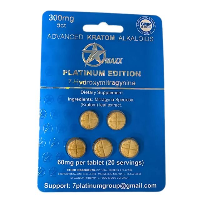 7 STAR MAXX 7-HYDROXY PLATINUM EDITION 60MG PER TABLET 5CT/10PK