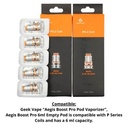 GEEKVAPE AEGIS BOOST PRO P SERIES REPLACEMENT COILS 5 PACK