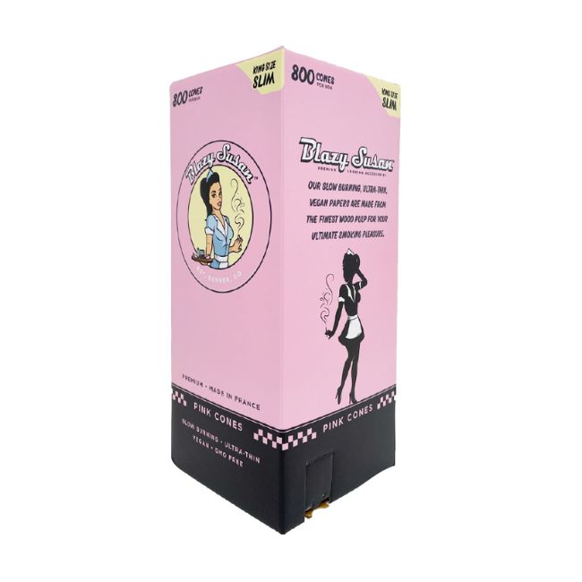 BLAZY SUSAN KING SIZE SLIM BULK CONES 800CT/ BOX