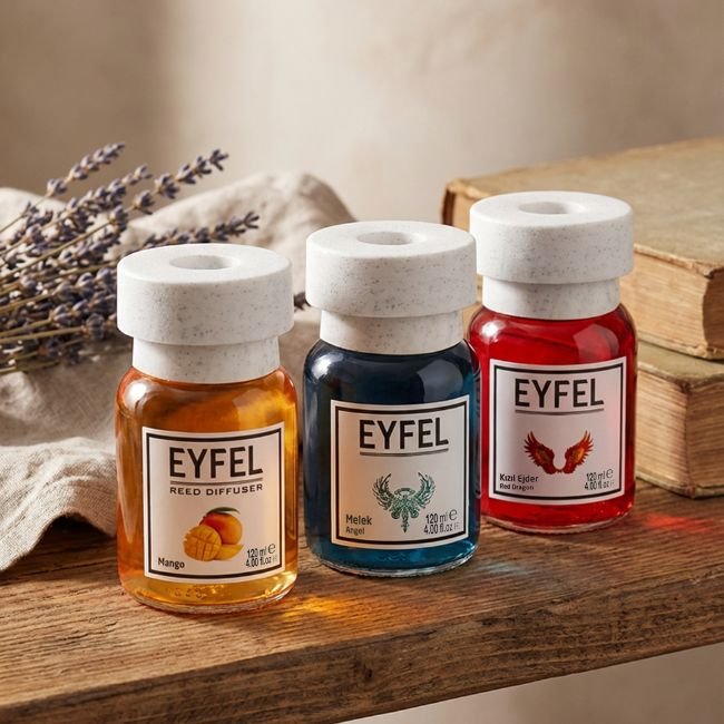 EYFEL ORTAM KOKUSU / REED DIFFUSER 120ML BOTTLE + 5 SINGLE INCENSE BOX
