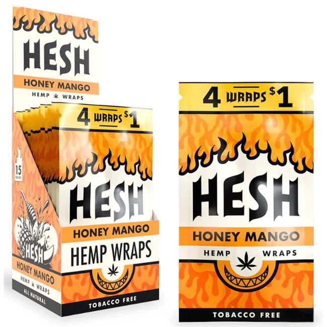 HESH HEMP PREMIUM TOBACCO FREE WRAPS 4PK 15CT/ BOX