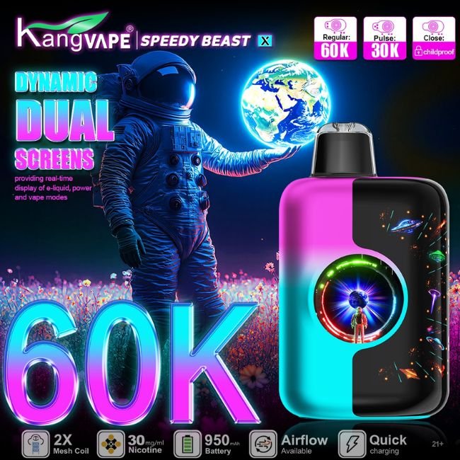 KANGVAPE SPEEDY BEAST X 3% DISPOSABLE (100ML) PULSE MODE - 30K &amp; REG. MODE - 60K PUFFS 5CT/ BOX