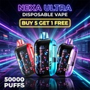 NEXA ULTRA 5% DISPOSABLE (100ML) TURBO MODE - 30K &amp; NORM. MODE - 50K PUFFS 5CT/ BOX (BUY 5 GET 1)