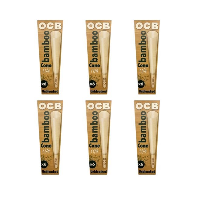 OCB BAMBOO UNBLEACHED CONES 24CT/ BOX