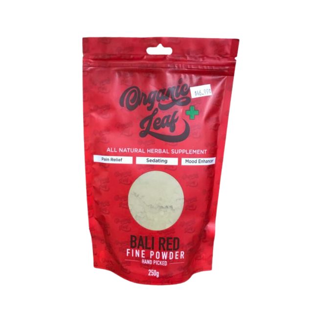 ORGANIC LEAF KRATOM 250GM POWDER BAG