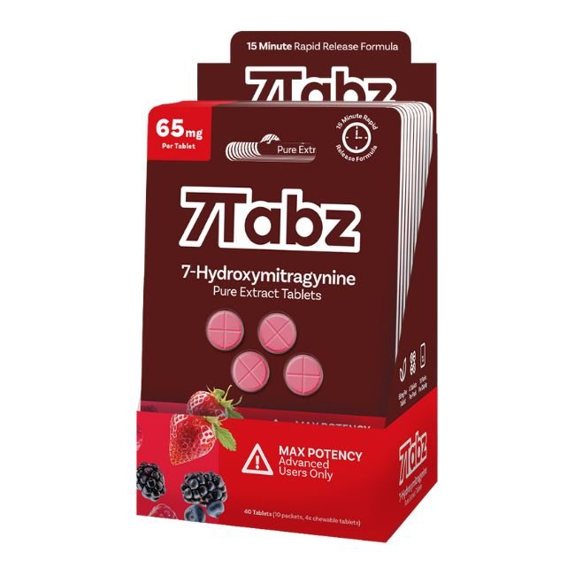 7TABZ  HYDROXY PURE KRATOM LEAF EXTRACT 65MG PER TABLET 4CT/10PK