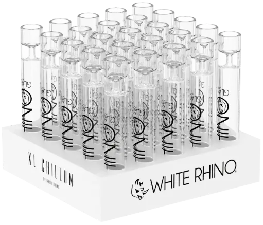 [CH1002] WHITE RHINO- XL CHILLUM - 25 COUNT DISPLAY