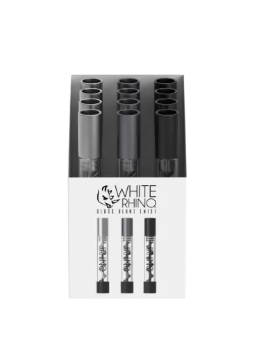 [CH2002] WHITE RHINO- GLASS BLUNT TWIST - 12 COUNT DISPLAY