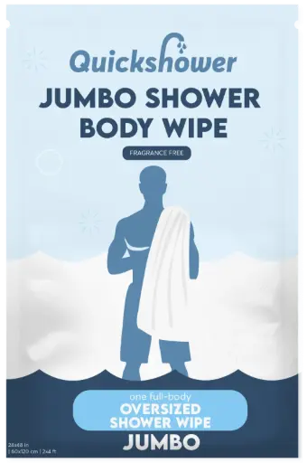 QuickShower- Jumbo Shower- Body Wipes 
