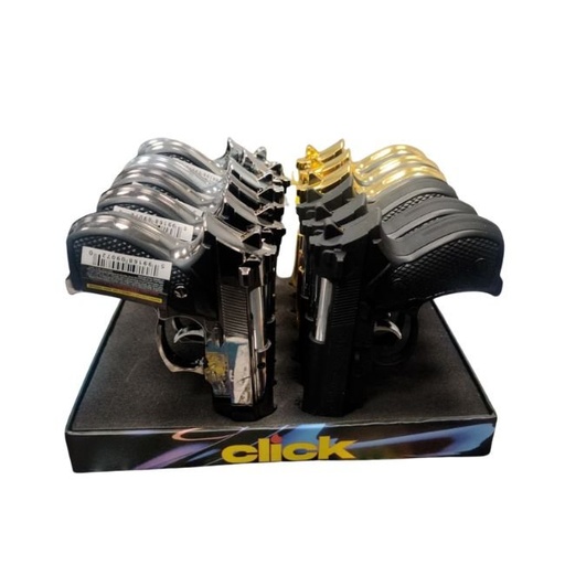 [090722F] TECHNO DUAL FLAME GUN TORCH LIGHTER 16CT/ DISPLAY