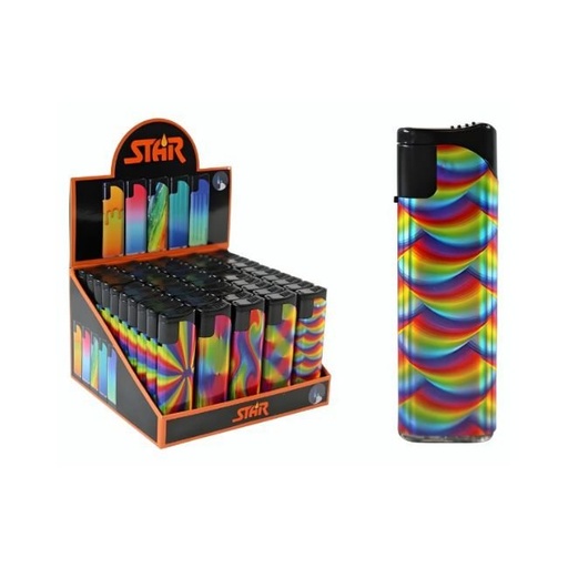 [11608] STAR LIGHTER ASSORTED DESIGN 50CT/ DISPLAY