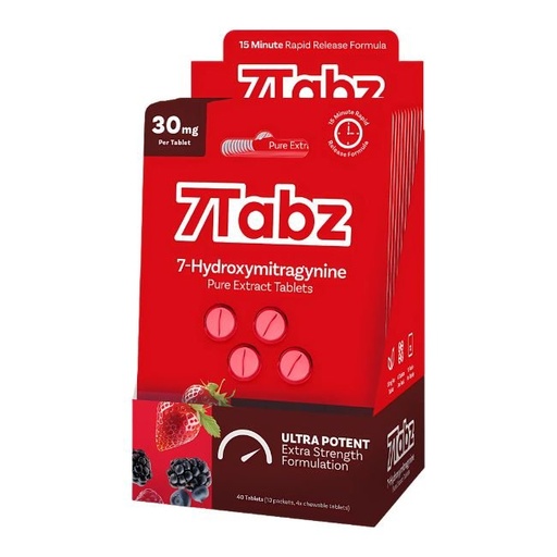 7TABZ  HYDROXY PURE KRATOM LEAF EXTRACT 30MG PER TABLET 4CT/10PK