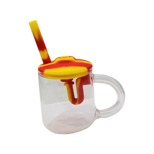 [A190] 5'' SILICONE GLASS CUP WATER PIPE