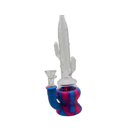 [A215] 10'' CACTUS TREE SILICONE WATER PIPE