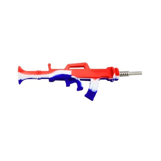 [A456] 8'' GUN DESIGN SILICONE NECTOR COLLECTOR