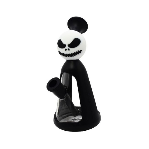 7.5'' FANCY CHARACTER SILICONE WITH GLASS WATER PIPE