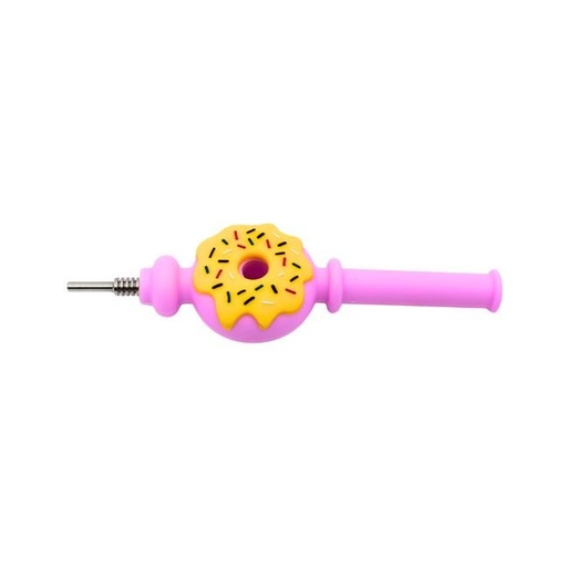 [A994] 6.5'' DONUT DESIGN SILICONE NECTOR COLLECTOR
