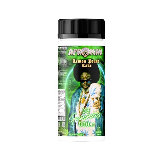 AFROMAN D9 500MG GUMMIES 10CT JAR