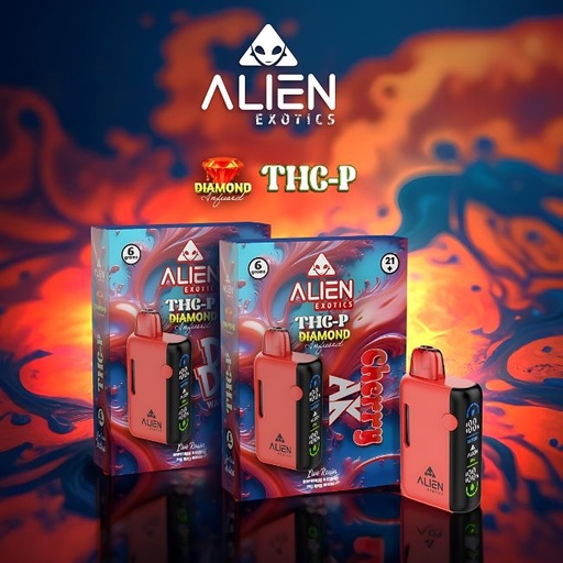 ALIEN EXOTICS THC-P DIAMOND INFUSED LIVE ROSIN 6GM DISPO 5CT/ BOX